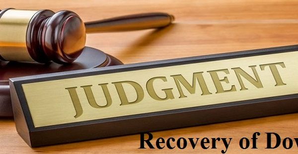 Judgment Recovery of Dowry Article & Maintenance Allowance Multan Bench