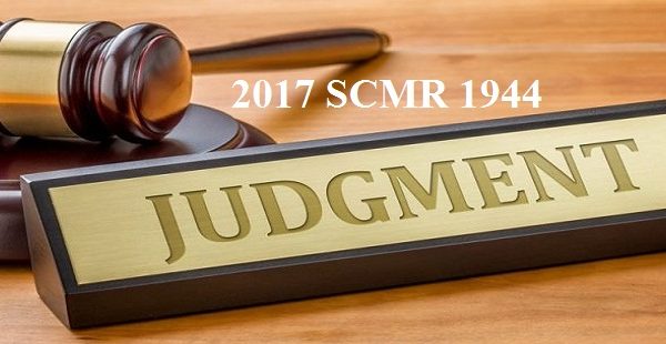 Dishonestly Issuing a Cheque 2017 SCMR 1944 Supreme Court