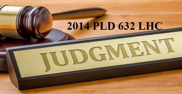 2014 PLD 632 LHC Divorce with Mutual Consent