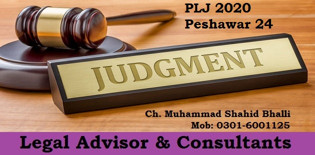 PLJ 2020 Peshawar 24 Land Acquisition Act 1894